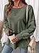 SHEWIN Sweatshirt for Women Casual Crewneck Sweatshirts Lightweight Long Sleeve Shirts Oversized Fall Tops Winter Clothing for Women,(US 4-6) S,Laurel Green