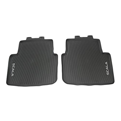 Tapis de sol arrière en caoutchouc Skoda Scala idéal pour sorties en famille et pluie