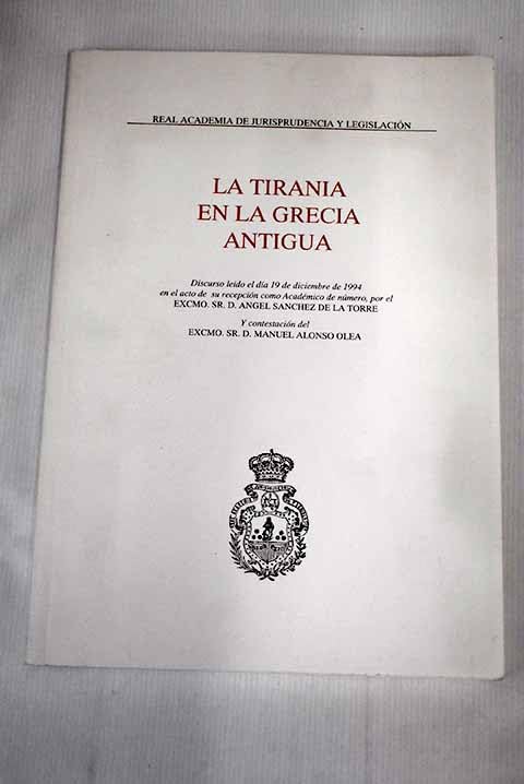 La tirania en la Grecia antigua