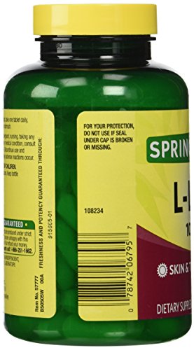 L-lysine Lisina 1000mg -100 Tabs Original Importados Eua