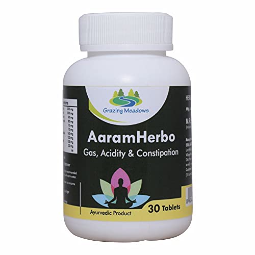 Grazing Meadows Aaram Herbo 30 Tablets | Ayurvedic Constipation Relief (Pack of 5) Grazing Meadows Aaram Herbo 30 Tablets | Ayurvedic Constipation Relief (Pack of 5)