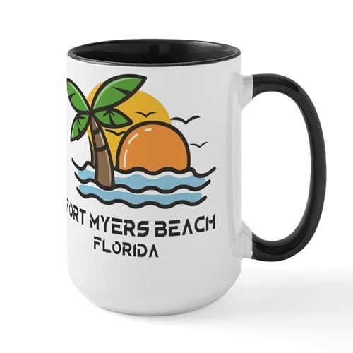 CafePress Florida Fort Myers Beach 15 oz Ceramic Mug