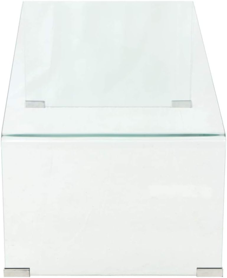 vidaXL Coffee Table Clear Tempered Glass Coffee Table Rectangular