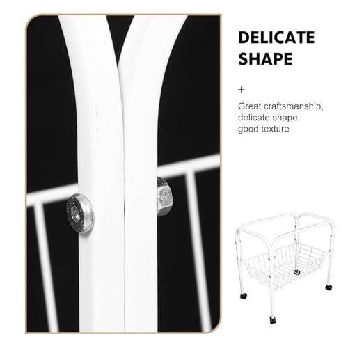 Support cage à oiseaux sur roulettes pour un salon modulable et propre - 4