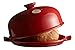 Emile Henry Made In France Bread Cloche, 13,2 x 11,2", Burgundy