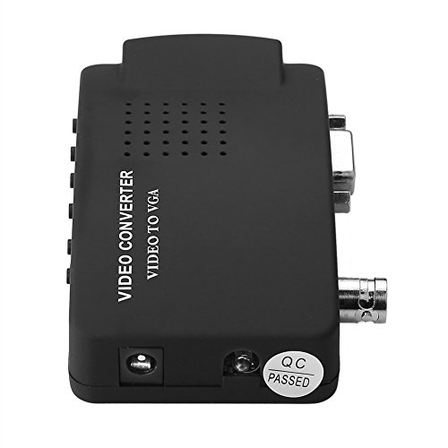 SIENOC S-Video/BNC VGA to VGA Video PC Converter Adapter with BNC + 4 Pin S-Video Color Black - Thumbnail 4