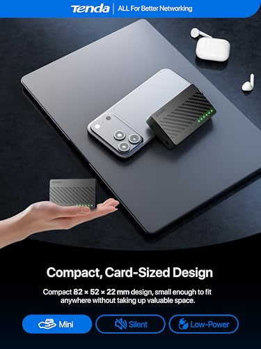 Image of Tenda 5 Port Gigabit Ethernet Switch, Desktop Ethernet Splitter, Unmanaged Network Switch Hub, Plug & Play, Wall-Mount, Fanless Quiet, for Ethernet Cable, Router, PC, NAS (SG105)