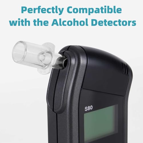 Image of Breathalyzer Mouthpieces (800-Pack) Compatible with S75,S80 Alcohol Breathalyzer Tester, Personal Breathalyzer Mouthpieces with Individually-Wrapped Fit for Breath Alcohol Testers Trace,Element,Scout