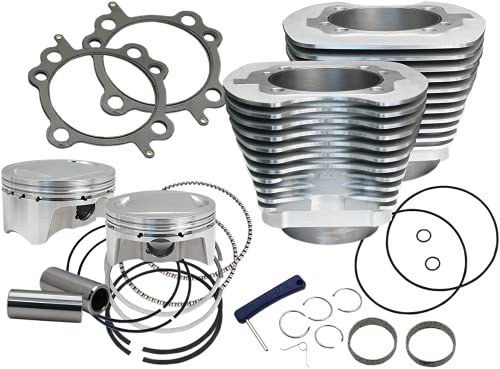 S&S Cycle 910-0650 Bolt-In Sidewinder 4in. Big Bore Kit - 110in. - Silver