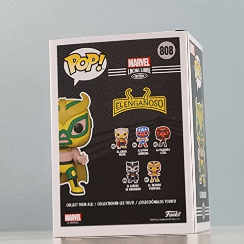 Lucha Libre Marvel Edition El Enganoso Pop! Vinyl Bobble-Head Collectible Toy Figure - Exclusive #TOP2