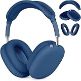 Youtec Silicone Case for AirPods Max - Anti-Scratch Ear Pad, Ear Cups, and Headband Cover - Soft Protector Accessories for Apple AirPods Max (Blue)