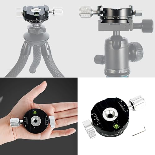 Abrazadera de montaje de cámara de rotación 360 para trípodes 2