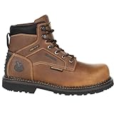 Georgia Giant Revamp Steel Toe Internal Met-Guard Waterproof Work Boot, Brown, Size 10.5(M)