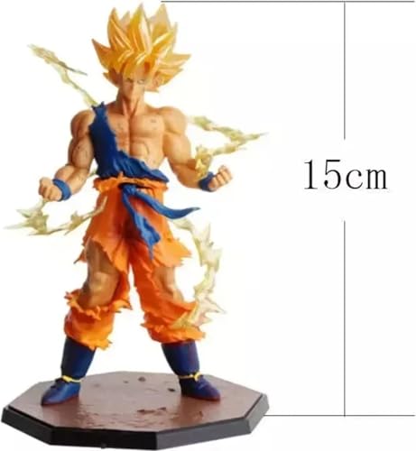 Image of Goku Action Figure 17cm Dragon Ball Z Anime Collectible PVC Toy with Stand, Multicolor Superhero Figurine for Car Dashboard Home Decor Office Desk Gift for Kids Adults Anime Fans (Goku VI)
