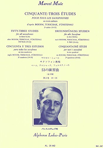Marcel mule: fifty-three studies - vol. 2 (all saxophones)