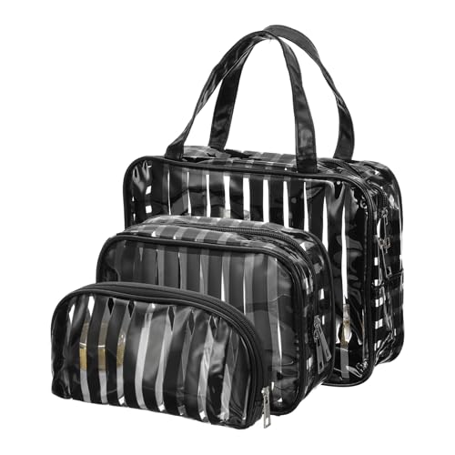 Trousse de maquillage transparente PATIKIL idéale pour prendre l'avion