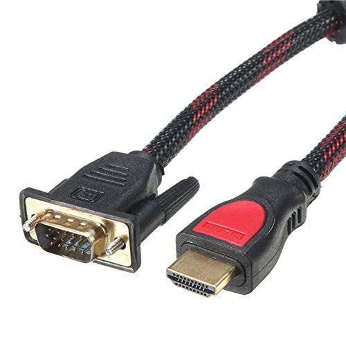 1.5m 1080P HDMI Male to VGA Male Video AV Converter Adapter Cable for DVD HDTV PC