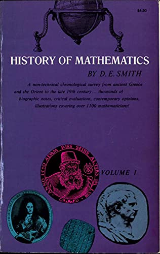History of Mathematics, Vol. I (Dover Books on Mathematics)