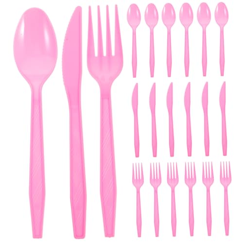 ELAYARD 3セット 一次使い捨てパーティーカトラリー 入り 軽量製 フォーク スプーン ナイフ 各 結婚式 誕生日 宴会用パーティーアクセサリー