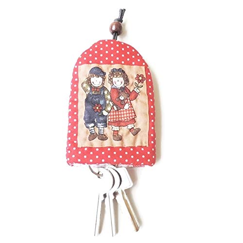 LOUIS NUI Women Fabric Metal Key Chain Gift Souvenir women christmas collectible