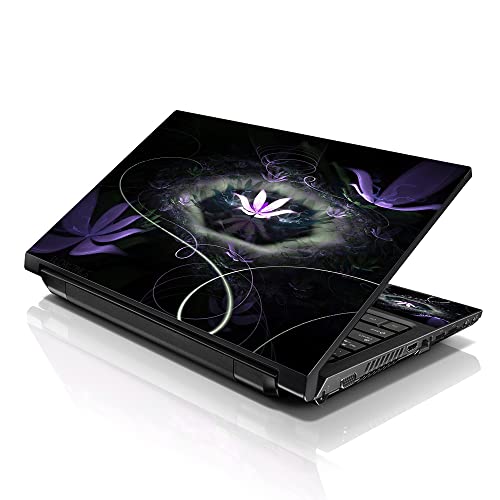 Image of LSS Laptop 17-17.3 inch Skin Cover with Colorful Abstract Floral Pattern for HP Dell Lenovo Apple Asus Acer Compaq - Fits 16.5 inch 17 inch 17.3 inch 18.4 inch 19 inch (2 Wrist Pads Free)