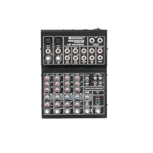 Omnitronic MRS-1002USB Recording-Mixer | Kompaktes Audiomischpult mit 10 Eingängen und USB-Schnittstelle | Integriertes…