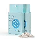 FUKUMARU Tofu Cat Litter Super Ultra Absorbent, Dust Free Cat Litter, Flushable, Lightweight, Quick Clumping, Low Tracking, Odor Control, White Tea Light Aroma Mixed Litter, 5.4Kg