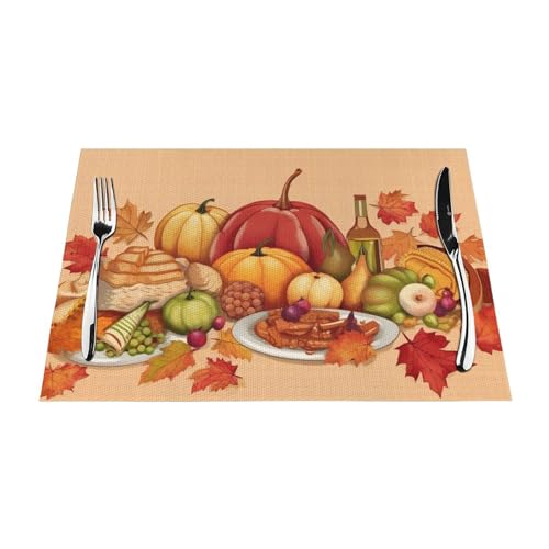 Sets de table antidérapants durables et lavables pour table de cuisine en PVC - 8