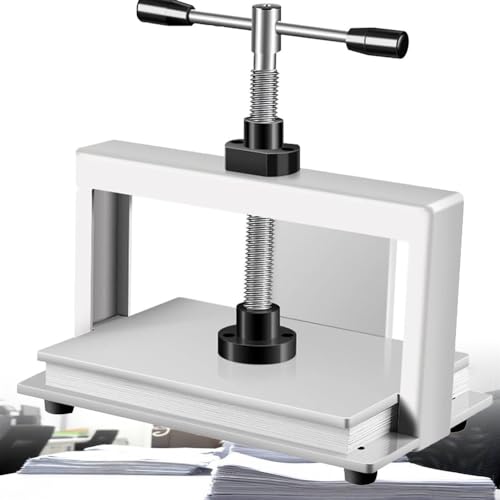 Presse à Papier Manuelle A4/A3 Robuste pour Reliure, aplatissement de factures et pressage de Notes – Conception à Double Tige d'équilibre en Acier Durable