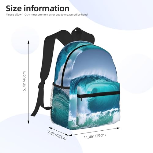 Sac à dos avec poches Ocean Wave noir taille unique léger mixte - 4