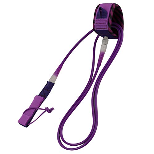 BESPORTBLE Correia de Surf para Surf de Segurança Reta para Acessórios Esportes Aquáticos 1,82 m, Ro