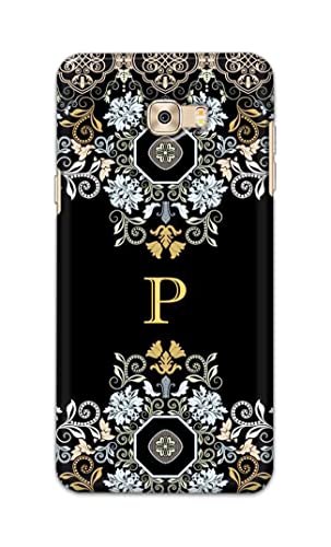 Image of Printed Hard Back Cover Case for Samsung Galaxy C7 Pro Back Cover (Alphabet P) -1803