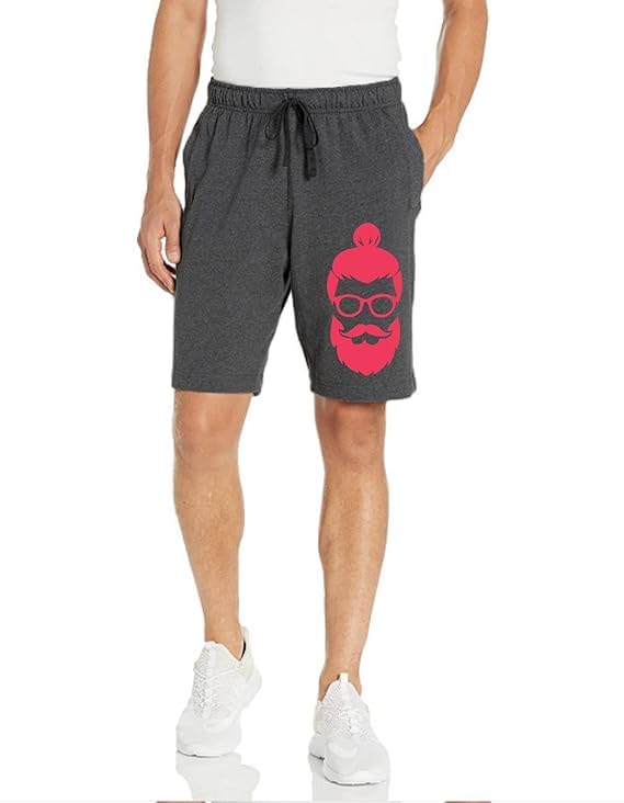 kart black Men's Regular Fit Shorts with Pocket|Casual Knit Shorts|Printed Shorts|Over Sized Shorts|(S,M,L,XL,XXL,3XL,4XL,5XL)-picture-33