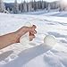 Snowball Stress Relief Squishy Toys, Squeeze&Play Sensory Fidget Toys for Adults Anxiety Relief Slow Rise Portable Desk Toys, Easter Basket Stuffers Birthday Gifts(A-White)
