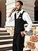MAGE MALE Men's Suit Vests Casual Formal Dress Vest Business Slim Fit Waistcoat Vest with 3 Real Pockets for Suits Tuxedo