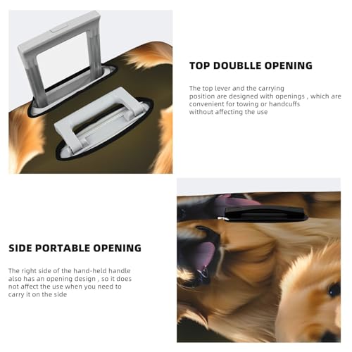Housse de valise X-Large blanche de qualité supérieure Golden Retriever