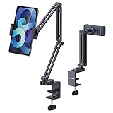 jusmo VIJIM LS31 Tablet iPad Desk Mount, Aluminum Adjustable Flexible Arm Surface Pro Mount Holder S