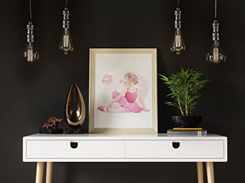 Gubrandin Ballerina Motivational Wall Art Ballet Girls Room Decor Tiny Dancer Posters For Tween Girls Posters For Girls Bedroom Nursery Wall Decor (8X10 Inch,Set Of 3,Unframed) #TOP6