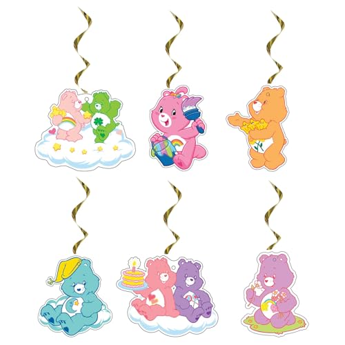Image of Generic 12pcs Pastel Hanging Swirls for Kids Birthday Party Decorations
