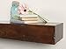 Hearth Brands - Floating Fireplace Wood Shelf, 60” Pine Box Construction Floating Shelf, Wood Wall Decor with Corbel Brackets, Rustic Decor for Over Fireplace, Cherry Rustic Wood Shelf for Wall