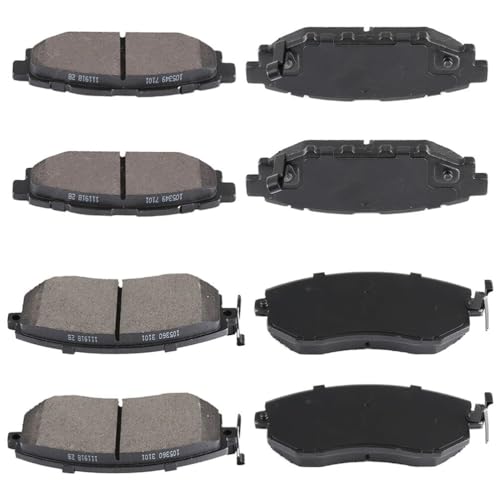 Image of cciyu D1539 D1114 Front & Rear Ceramic Disc Brake Pads Fit For Scion For FR-S,For Subaru For BRZ,For Crosstrek,For Forester,For Impreza,For Legacy,For Outback,For WRX,For XV Crosstrek