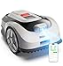 RoboUP Raccoon 2 SE Robot Tondeuse - 600m², Robot Tondeuse Vision sans RTK, Prêt à l'emploi, Tonte en U Forme, 5Ah Recharge Rapide & 150mins Autonomie Longue, Ajustez Électriquement Hauteur de Tonte