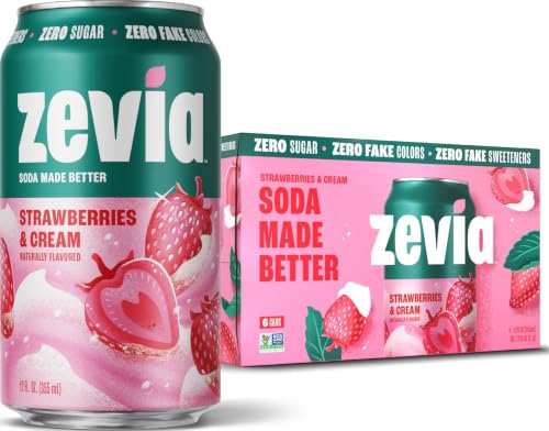 Zevia Zero Sugar Soda, Strawberries and...