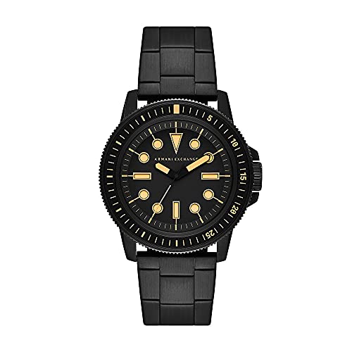 Armani Exchange Men’s Black-Tone Stainless Steel Watch AX1855