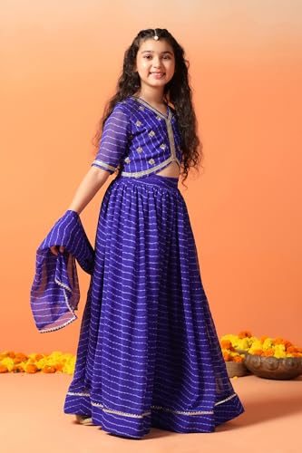 Image of Fashion Dream Girl Georgette Readymade Lehenga Choli With Dupatta