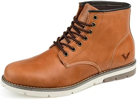 Territory Mens Axel Lace Up Chukka Boots with Genuine Leather Uppers Medium and Wide Width, Chestnut, 8