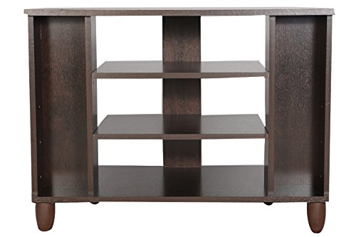 Image of DeckUp Dusun Engineered Wood Tv Entertainment Unit (Dark Wenge, Matte Finish), 23.6 Inches