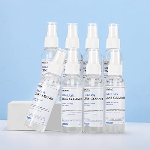 Eyeglasses Lens Cleaner Spray Kit-Igeyzoe Eye Glasses Cleaner Spray 16Oz(2Ozx8) Alcohol & Ammonia Free With 2Pcs Eyeglass Clean Cloth Safe For All Lenses #TOP7