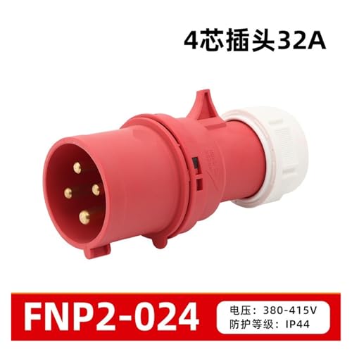 Conector Industrial 4 pines 16A 32A 380V miniatura 2
