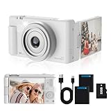 Compact Digital Camera with 270° Flip-Up Screen,Portable Selfie Camera for Photography, 64MP Resolution, 16X Zoom, and 32GB Memory Card (Ideal